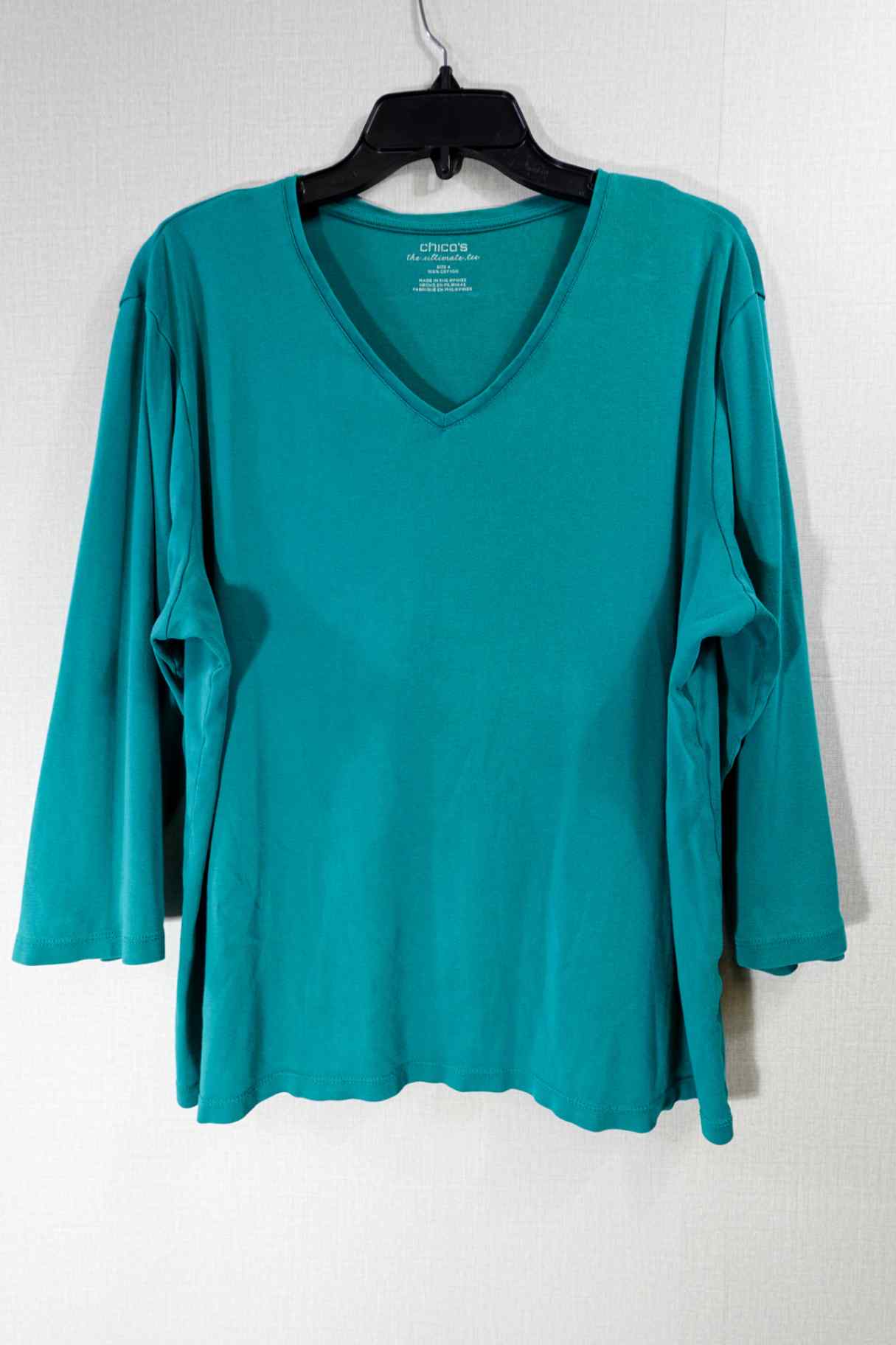Chico's, 3/4 Sleeve Top, 20/22 (Chicos 4), cotton