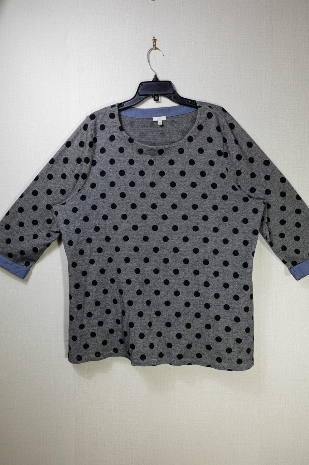Talbots, 3/4 Sleeve Top, 3X, cotton, polyester, spandex