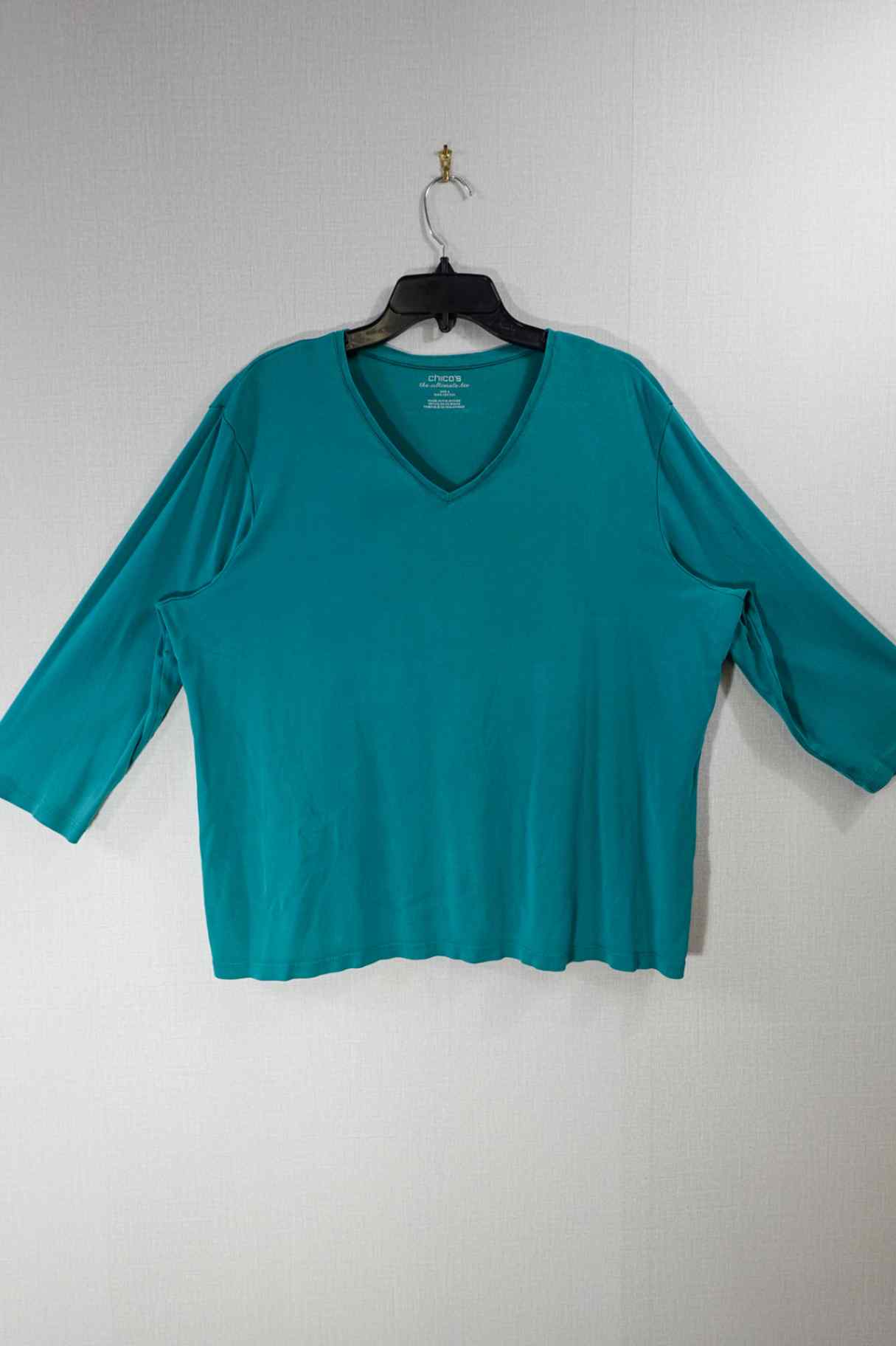 Chico's, 3/4 Sleeve Top, 20/22 (Chicos 4), cotton