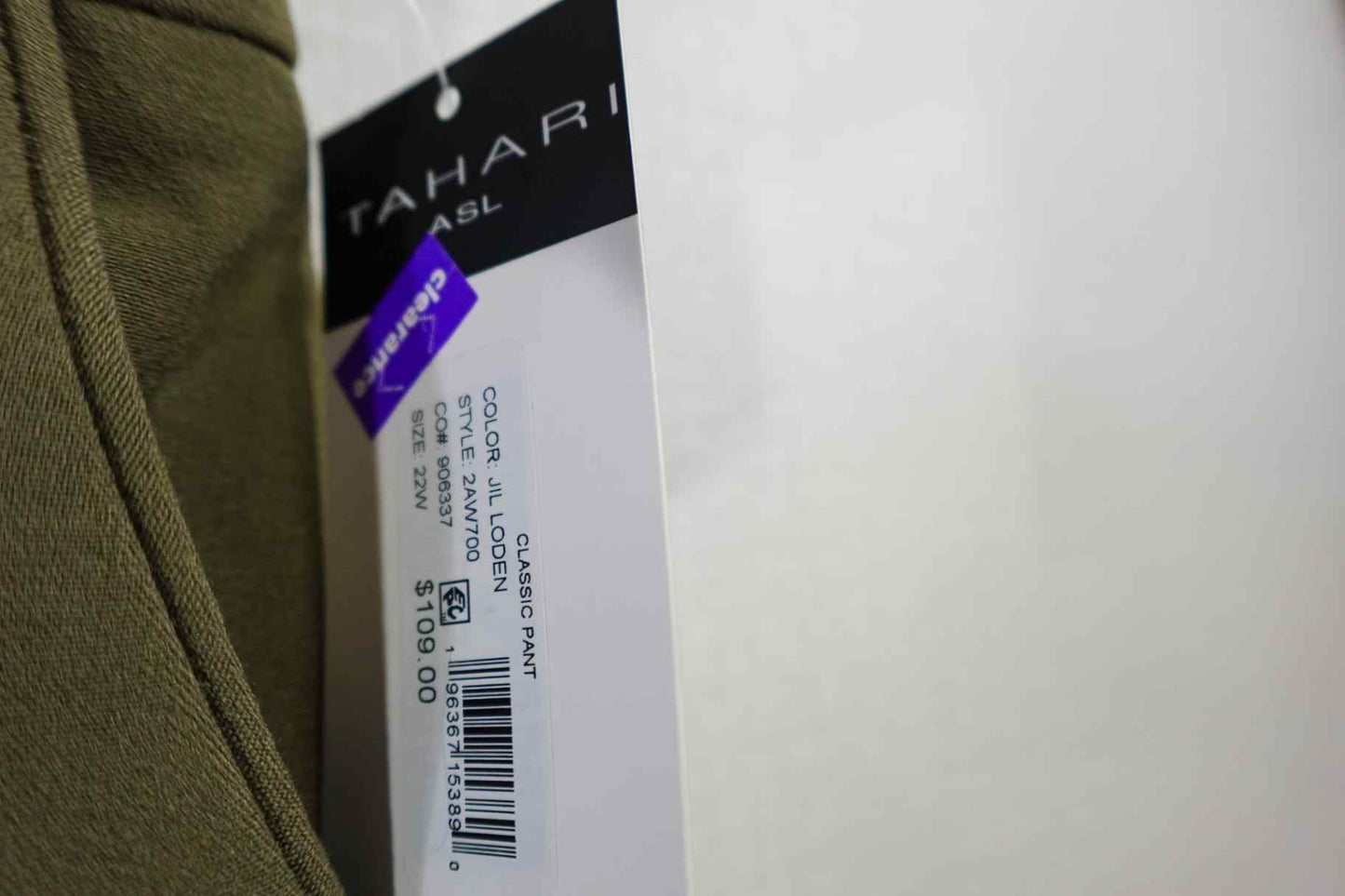 Tahari, Pants, 22W, polyester, viscose, elastine