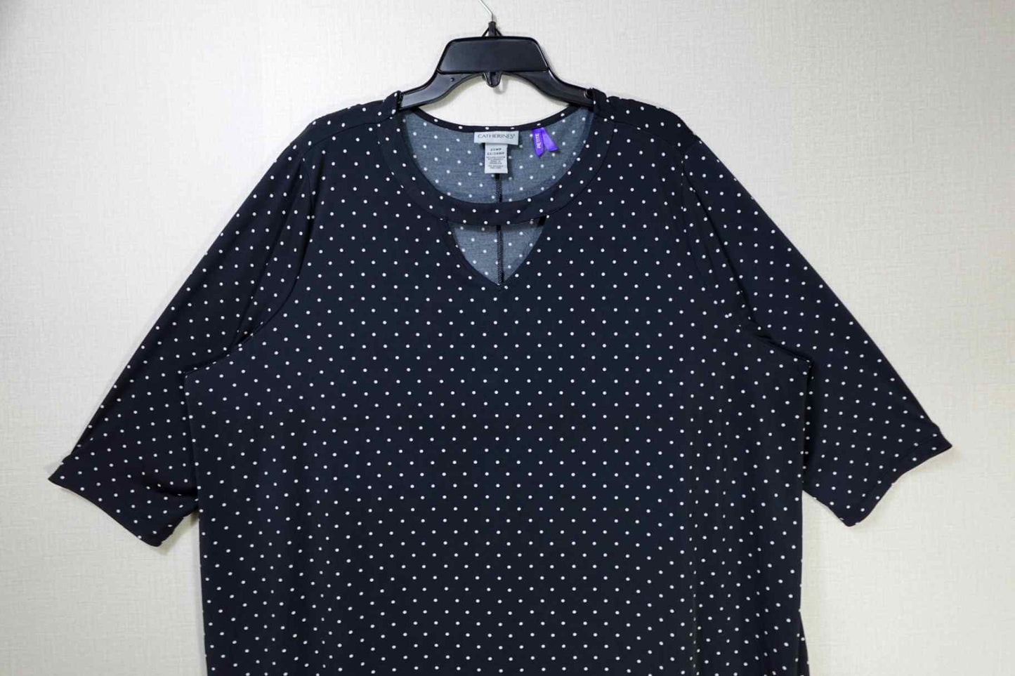 Catherines, 1/2 Sleeved Top, 22/24WP, polyester, spandex