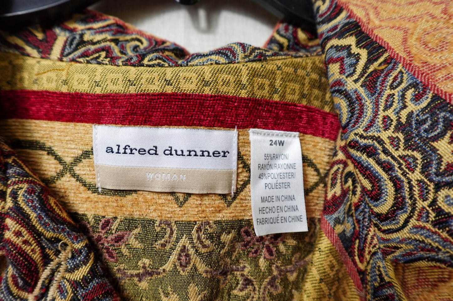 Alfred Dunner, Light Jacket, 24W, rayon, polyester