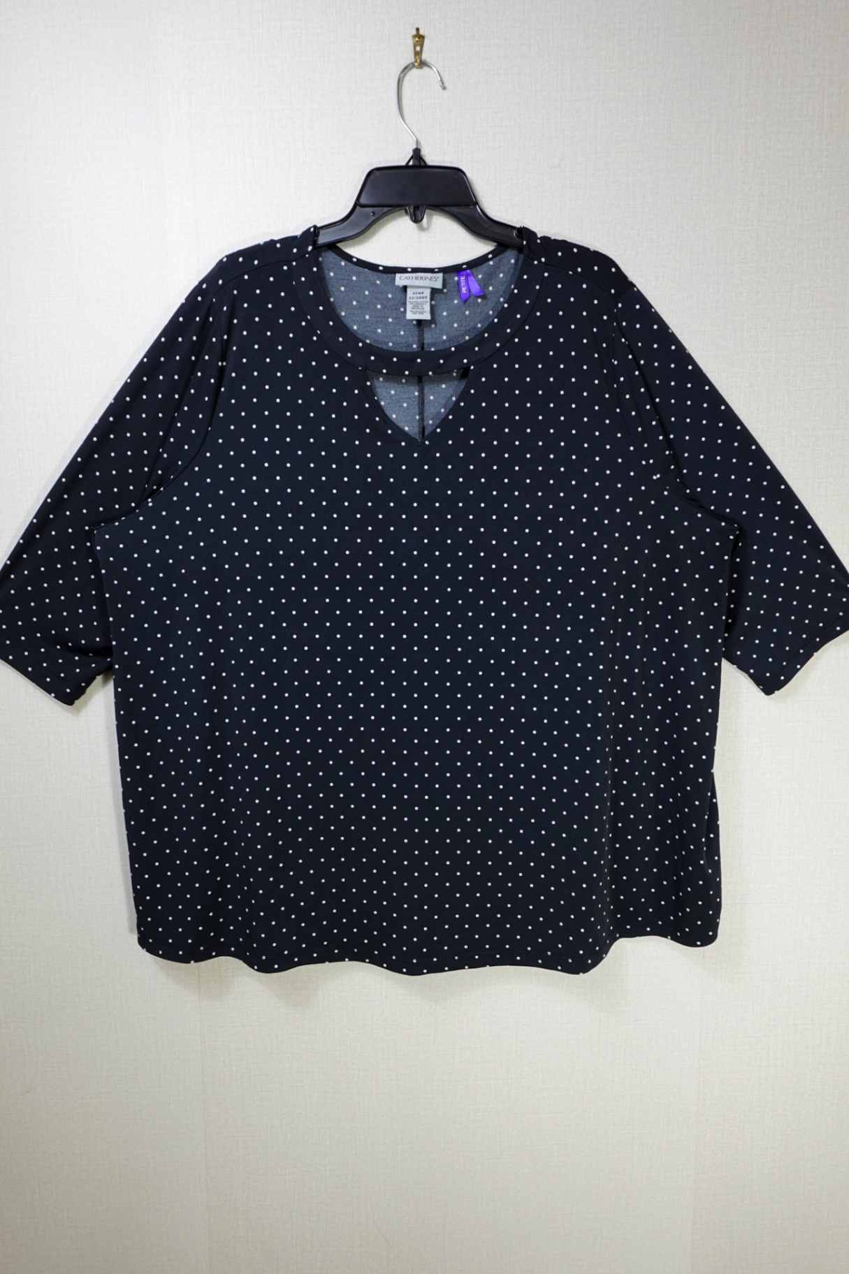 Catherines, 1/2 Sleeved Top, 22/24WP, polyester, spandex