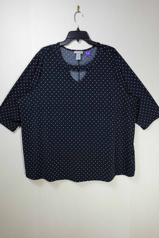 Catherines, 1/2 Sleeved Top, 22/24WP, polyester, spandex