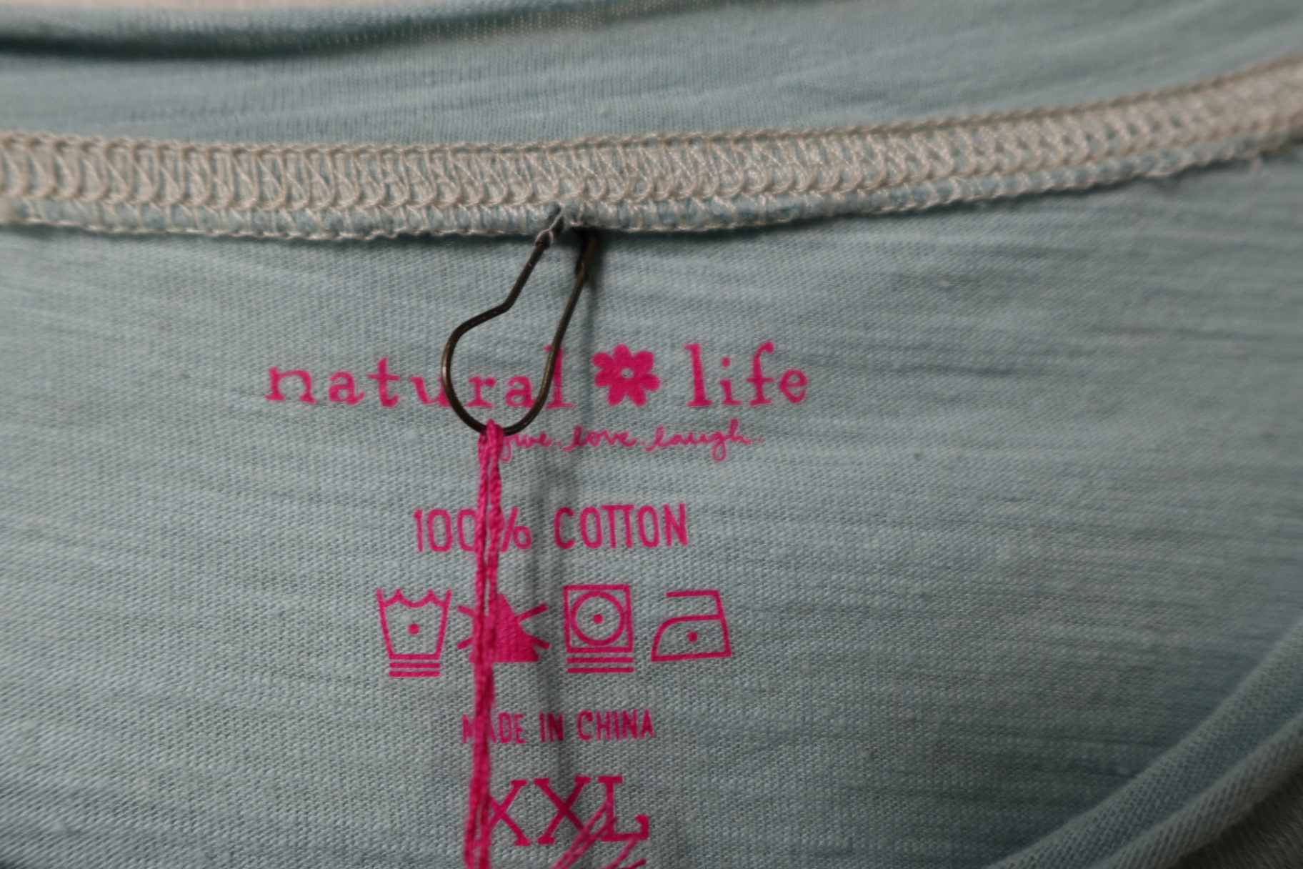 Natural Life, SHORT SLEEVED TOP, 2X, Cotton