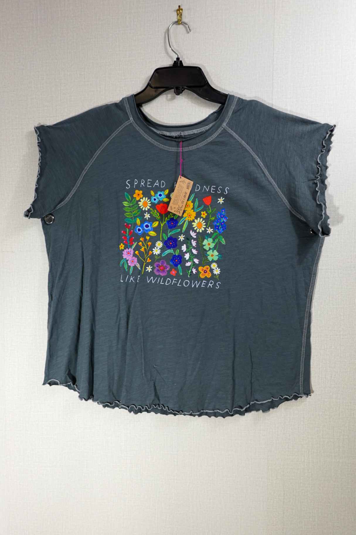Natural Life, New Short Sleeved Top, 2X, Cotton