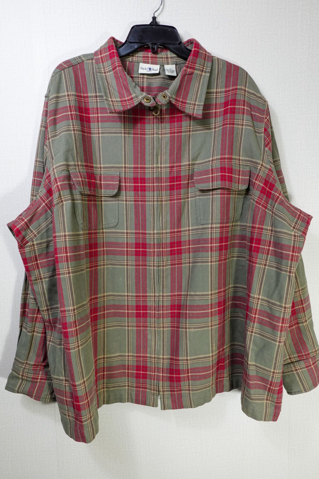 Duck Head, Long Sleeves Top, 3X, Cotton
