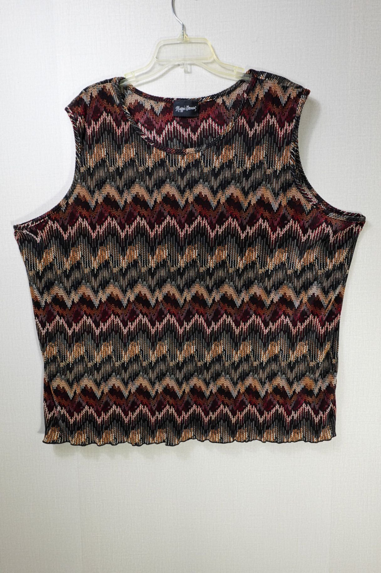 Maggy Barnes, Sleeveless Top, 4X, Polyester Blend