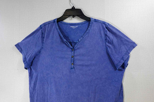 Coldwater Creek, Short Sleeved Top, 1X, cotton