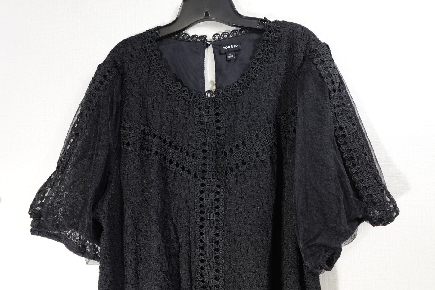 Torrid, Short Sleeved Top, 3X, nylon, rayon, cotton
