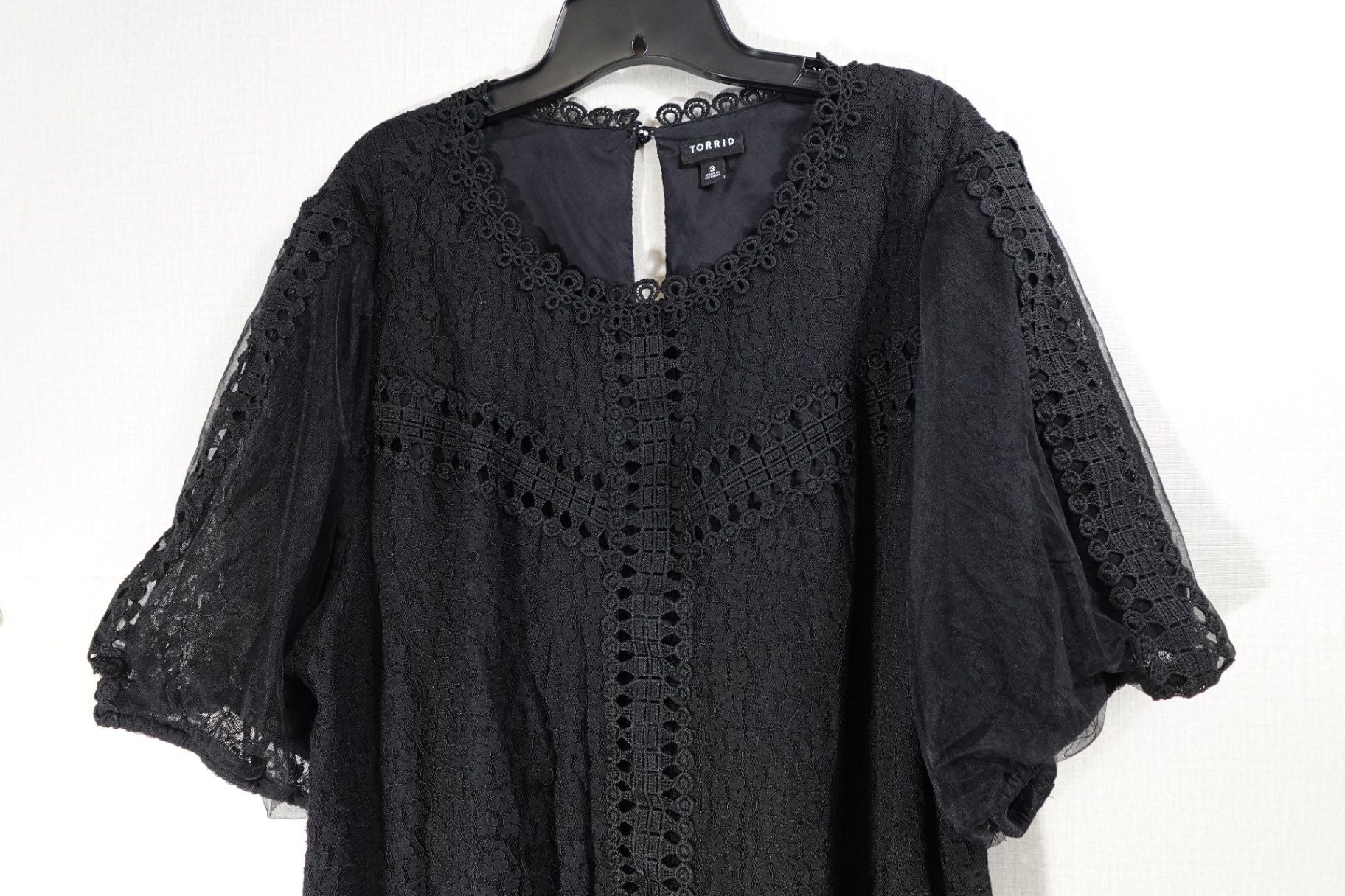 Torrid, Short Sleeved Top, 3X, nylon, rayon, cotton
