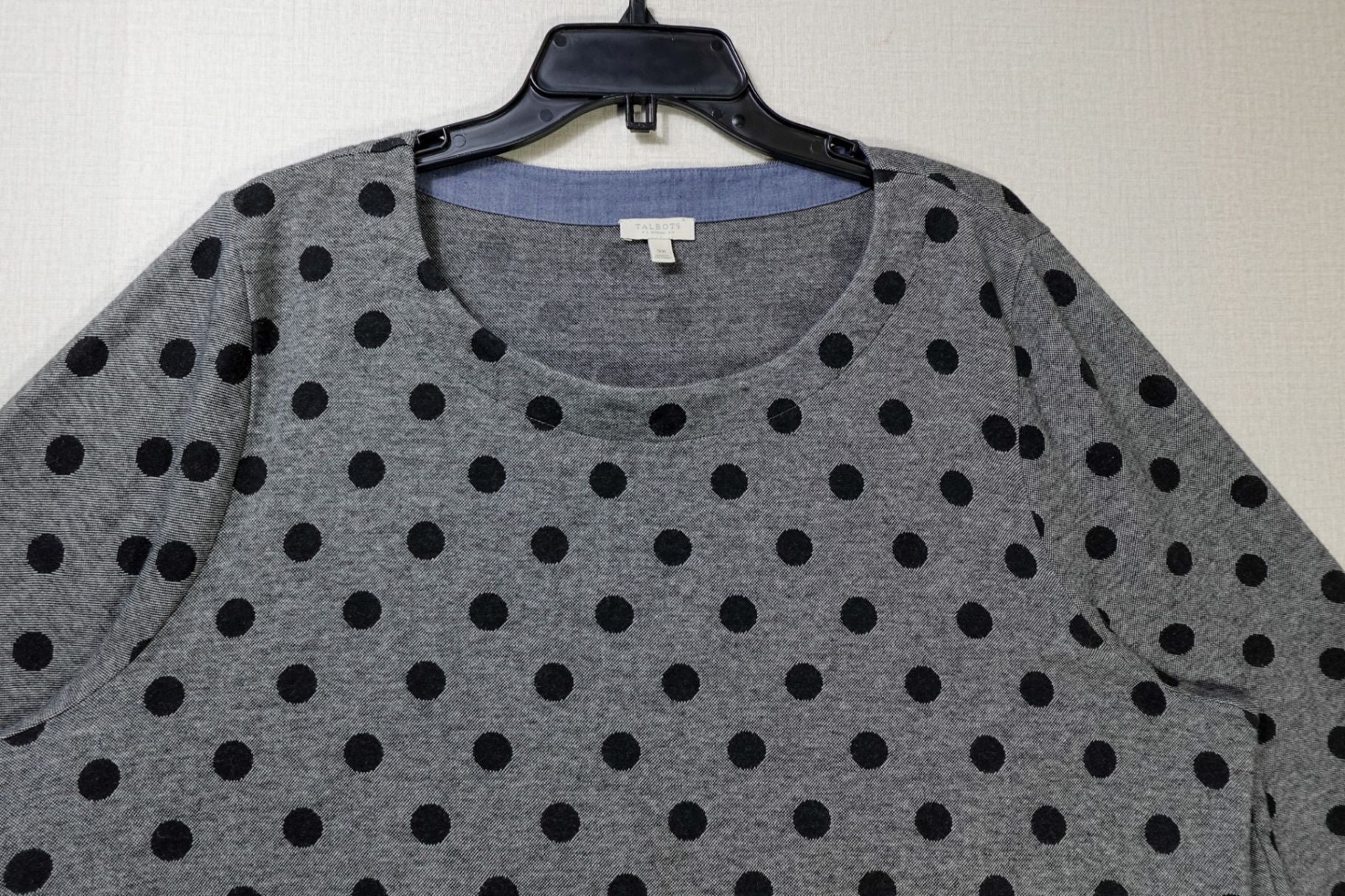 Talbots, 3/4 Sleeve Top, 3X, cotton, polyester, spandex