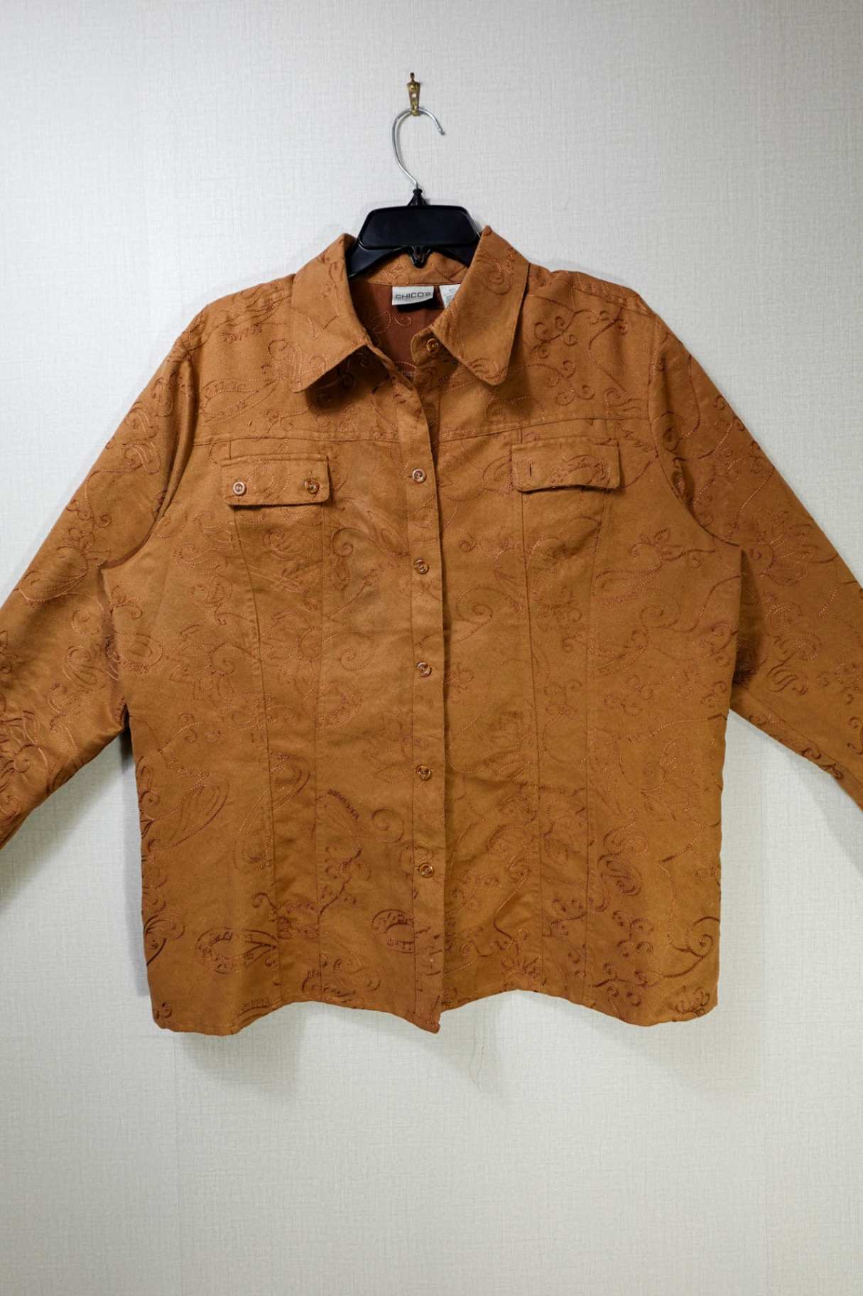 Chico's, Long Sleeves Top, XL (chicos 3), Polyester