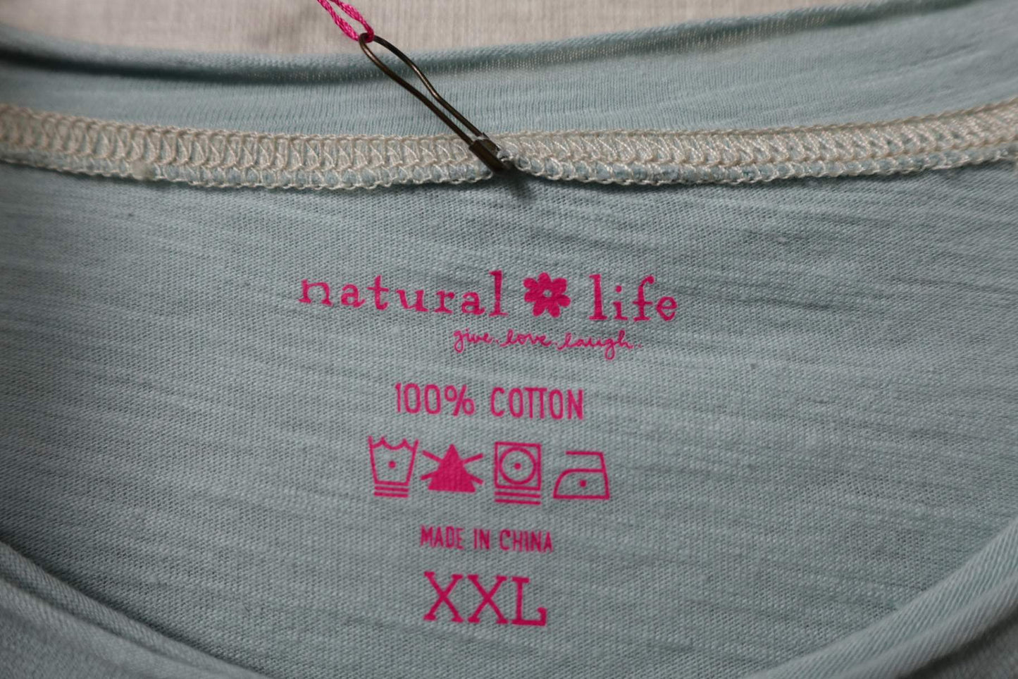 Natural Life, SHORT SLEEVED TOP, 2X, Cotton