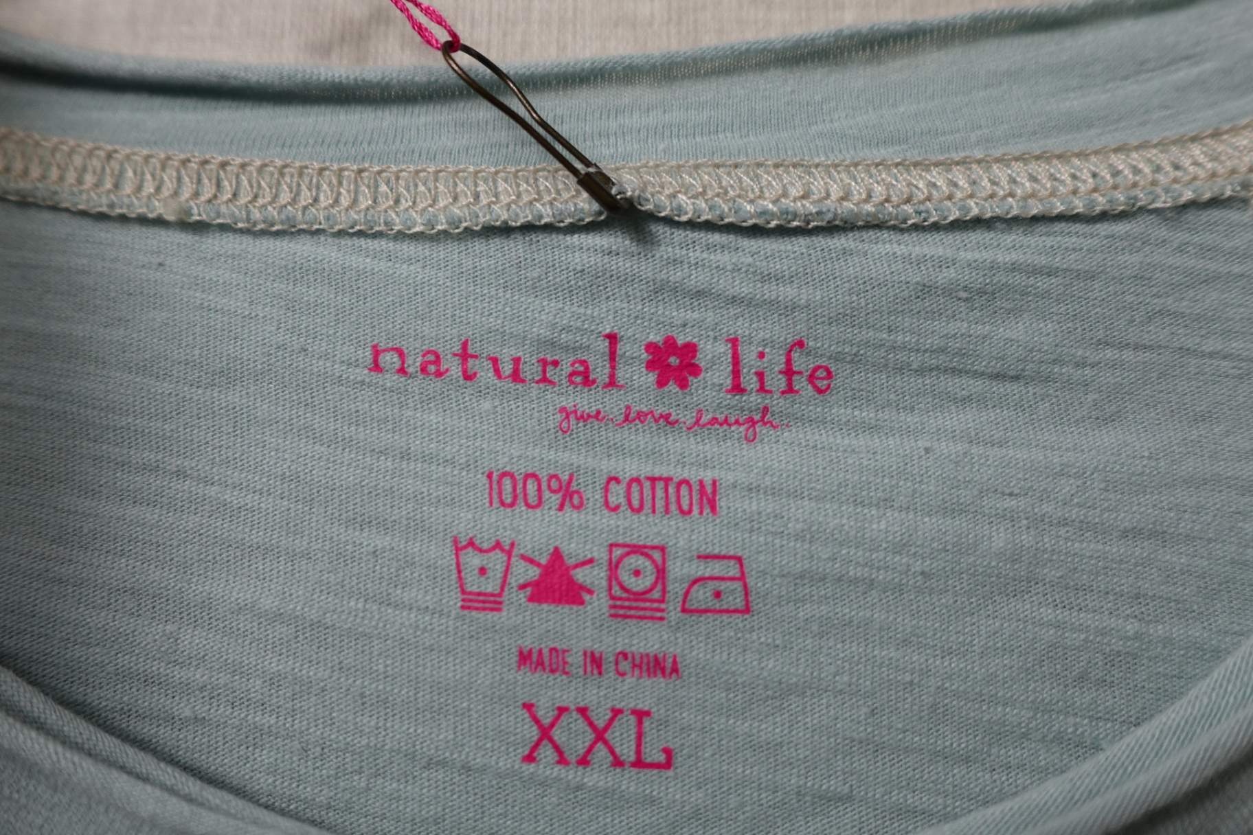 Natural Life, SHORT SLEEVED TOP, 2X, Cotton