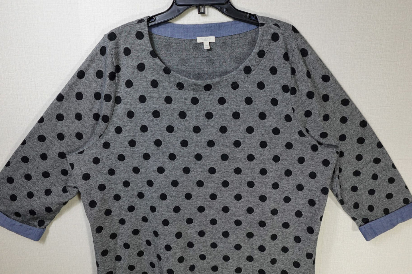 Talbots, 3/4 Sleeve Top, 3X, cotton, polyester, spandex