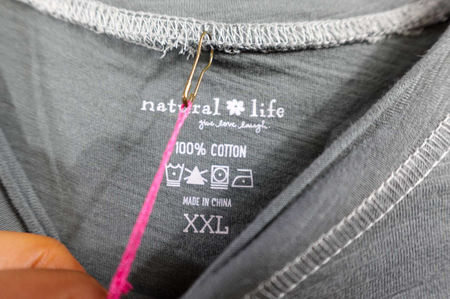 Natural Life, New Short Sleeved Top, 2X, Cotton