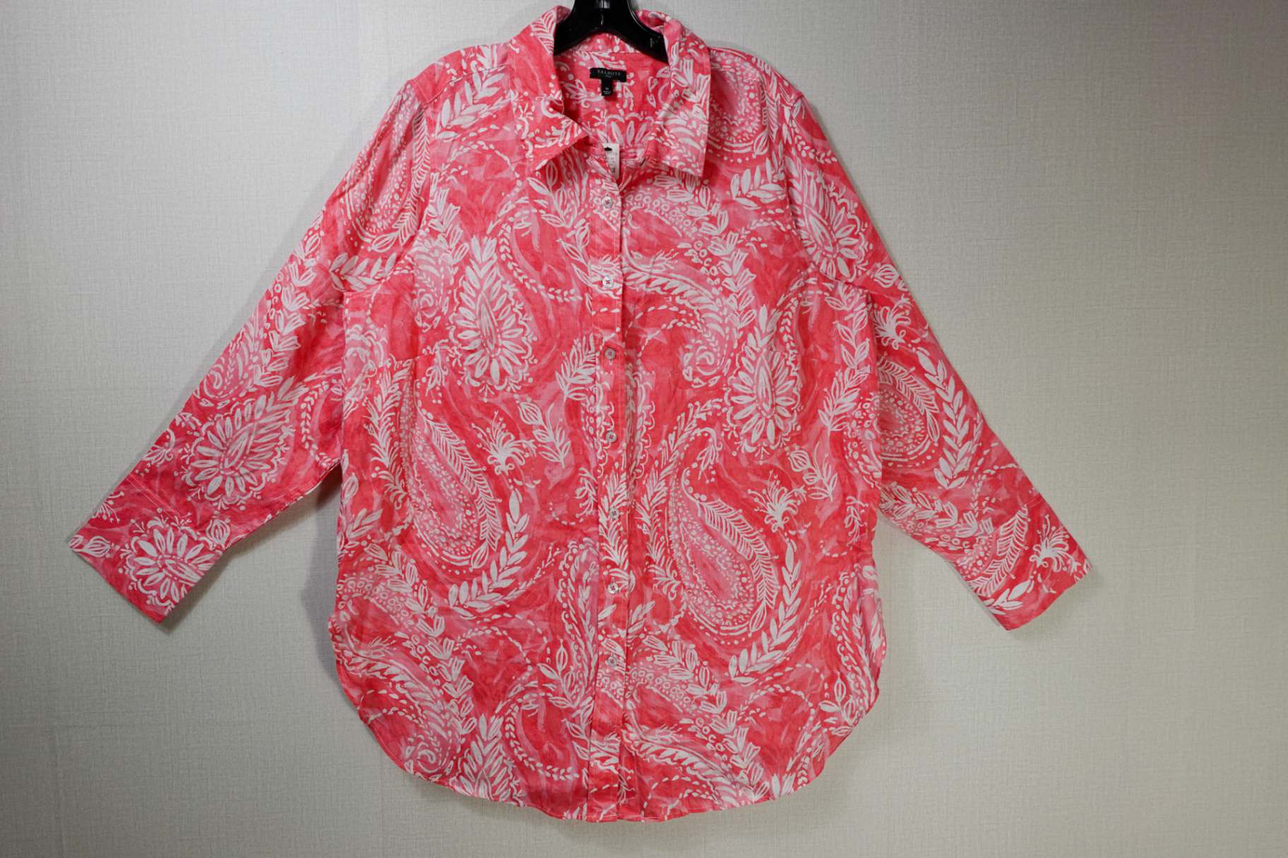 Talbots, New 3/4 Sleeve Top, 1X, Linen