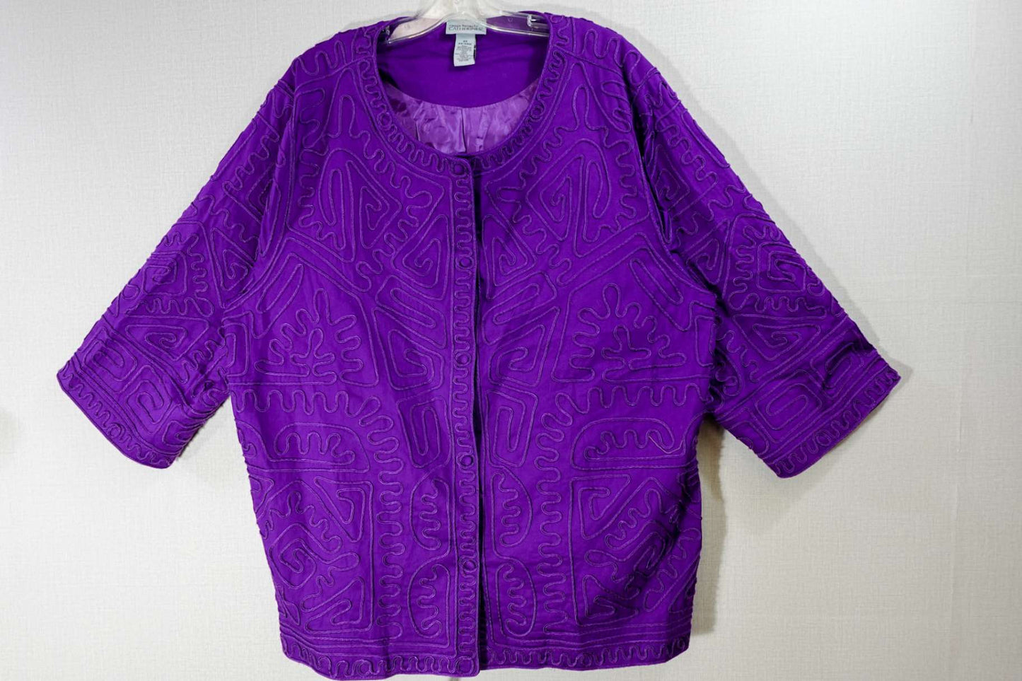 Maggie Barnes for Catherines, Light Jacket, 22/24, cotton, spandex
