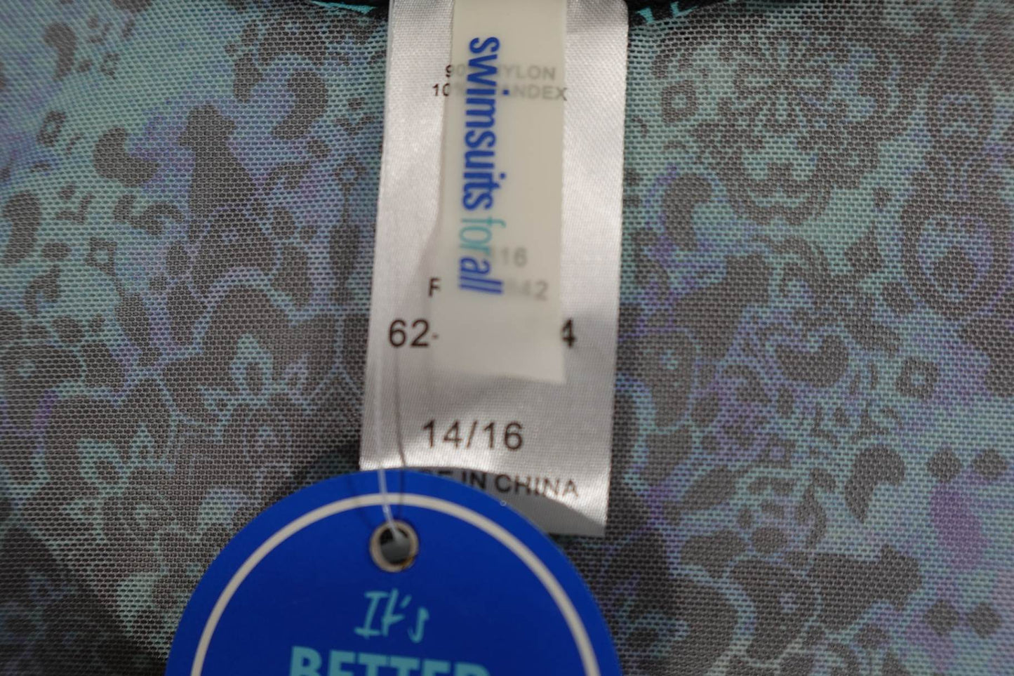 Swimsuits For All, New Swim Cover, 14/16, nylon, spandex