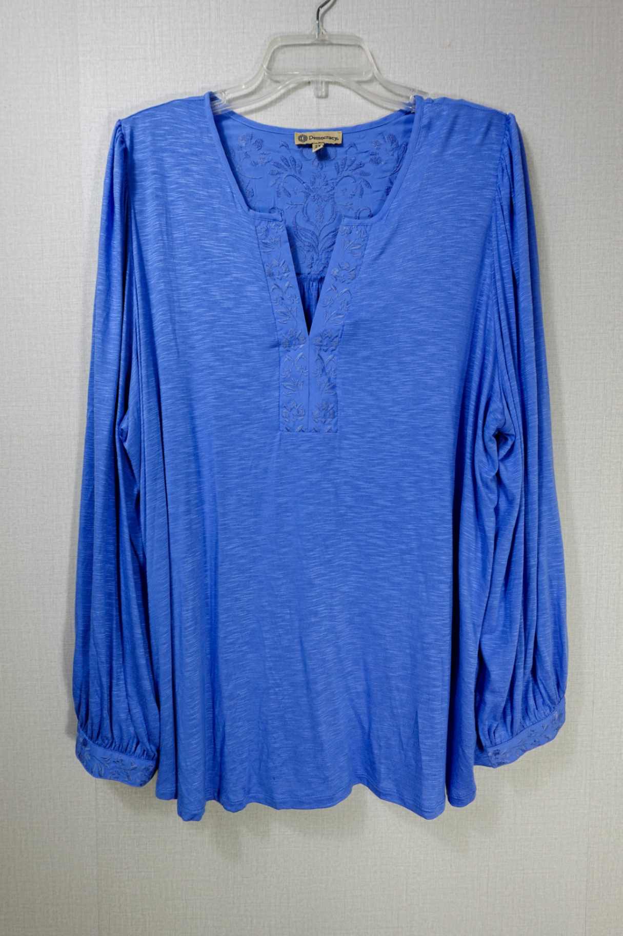 Democracy, Long Sleeves Top, 2X,
