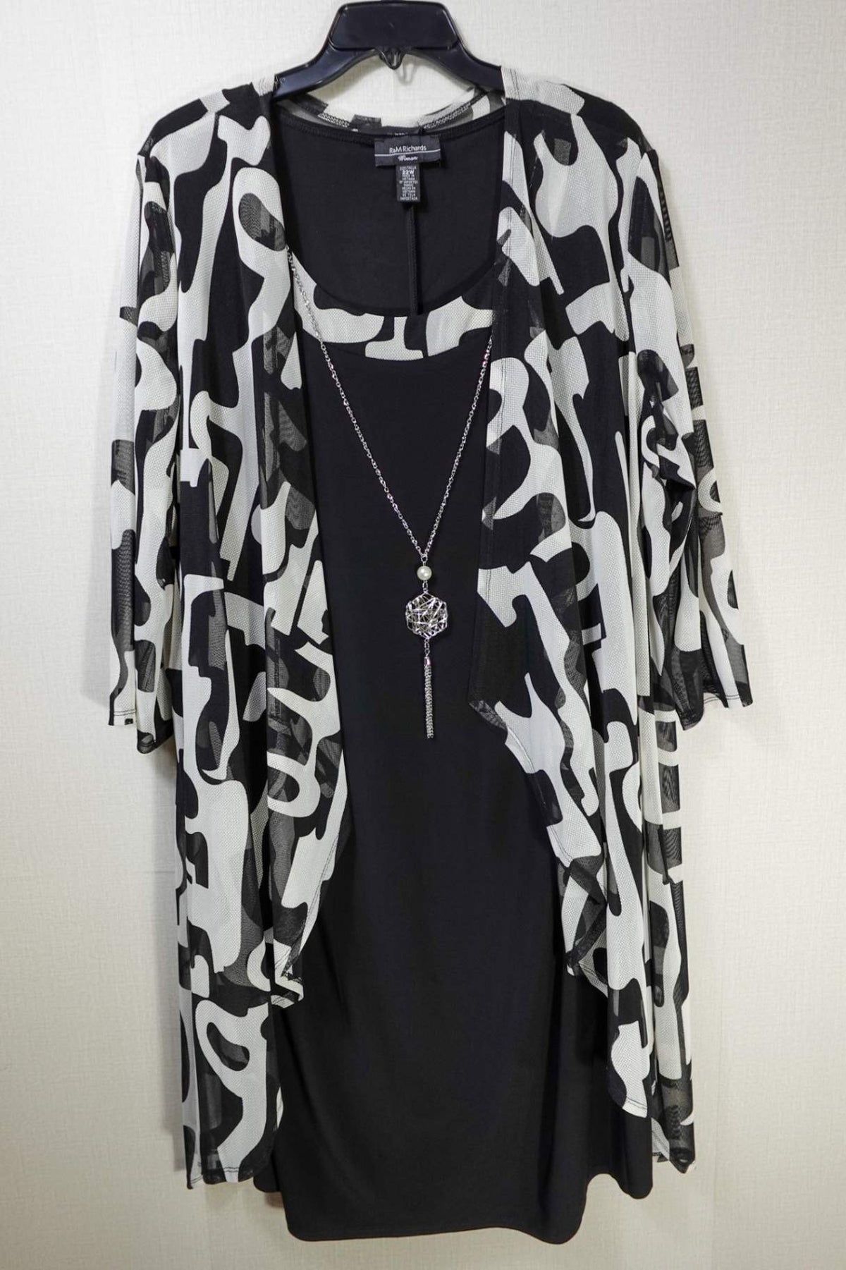 R&M Richards, Event- Dress, 22W, polyester, spandex
