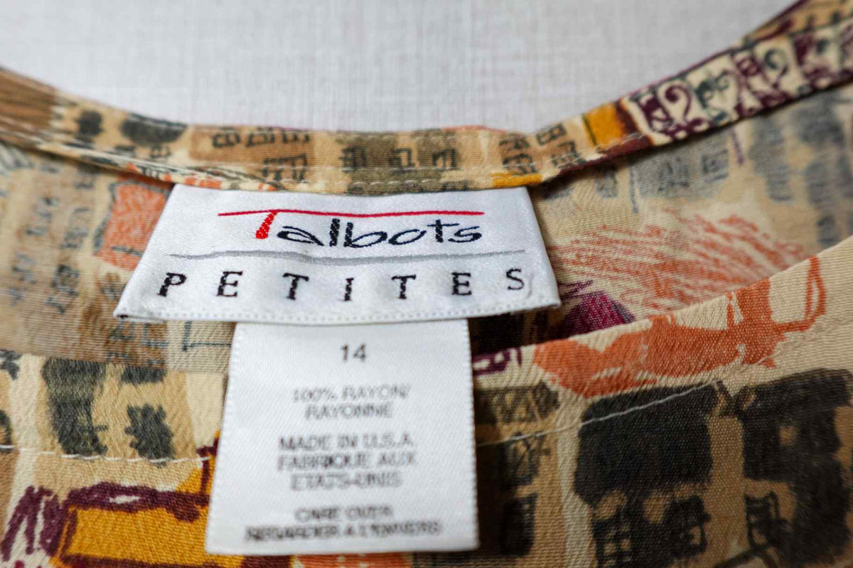 Talbots, Dress, 14P , rayon