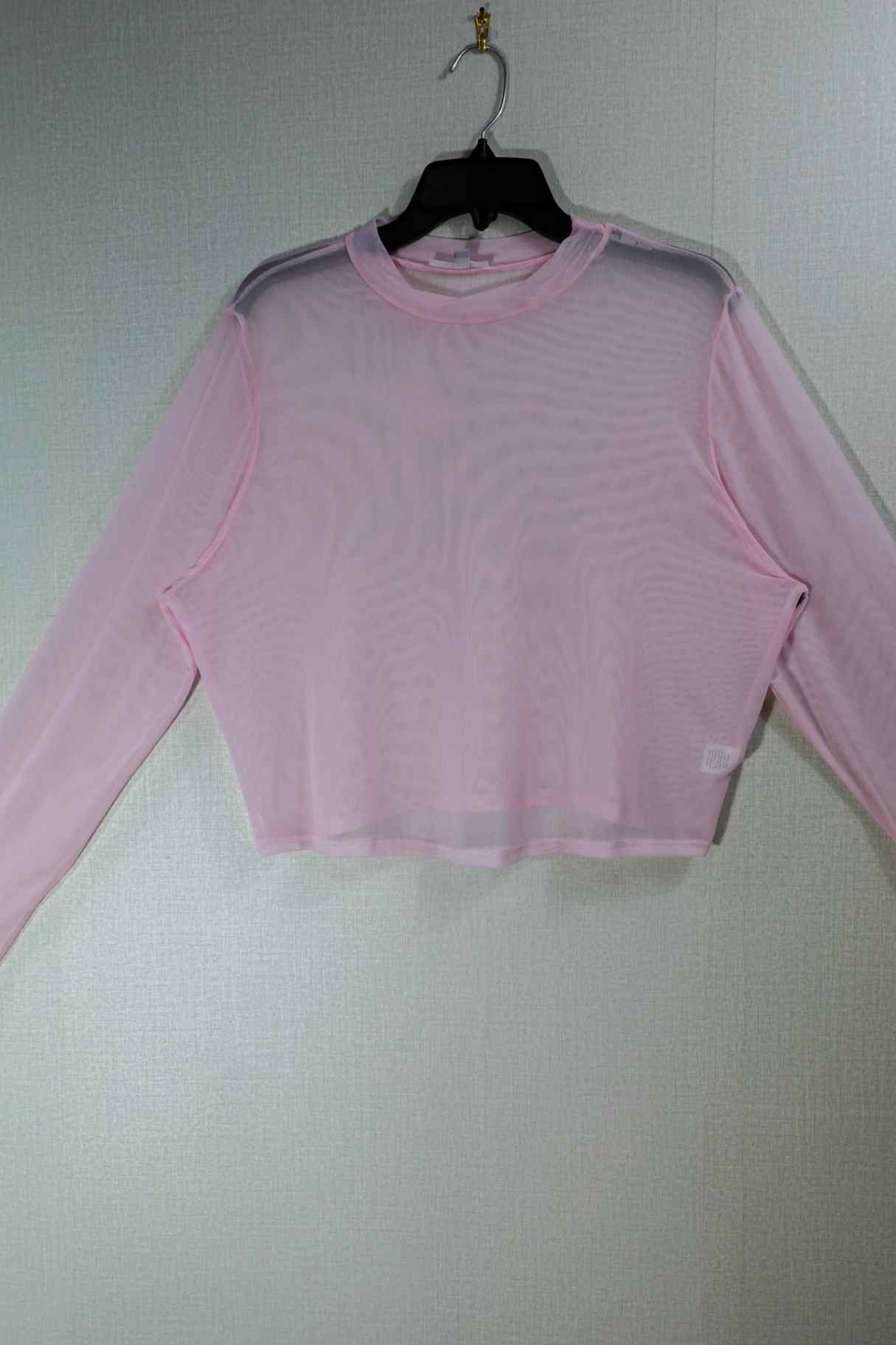 My Violet, Long Sleeves Crop Top, XL, polyester