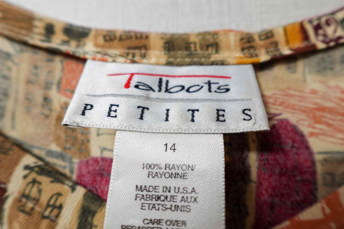Talbots, Dress, 14P , rayon