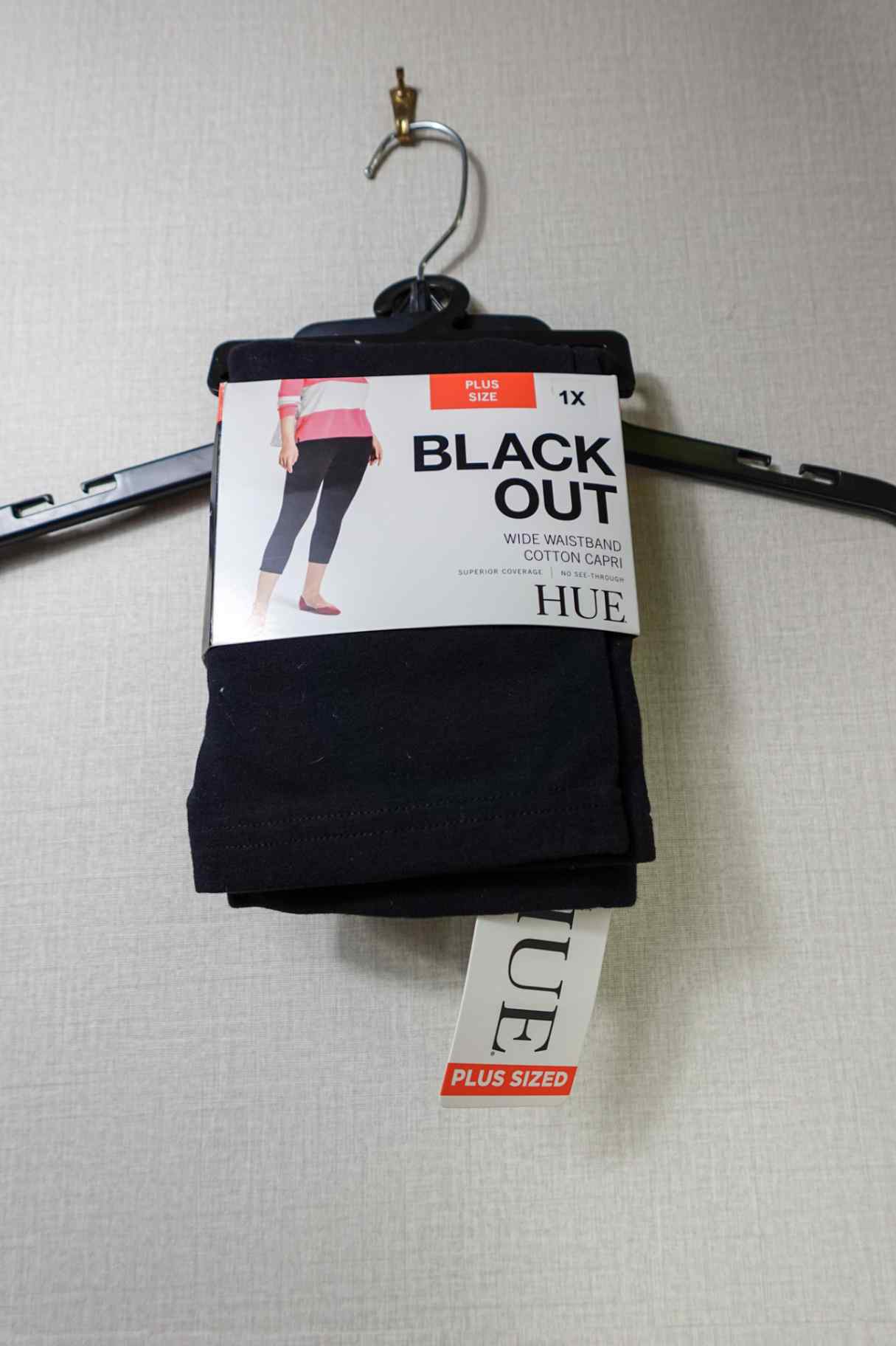 HUE, New Capri Leggings, 1X, Cotton blend