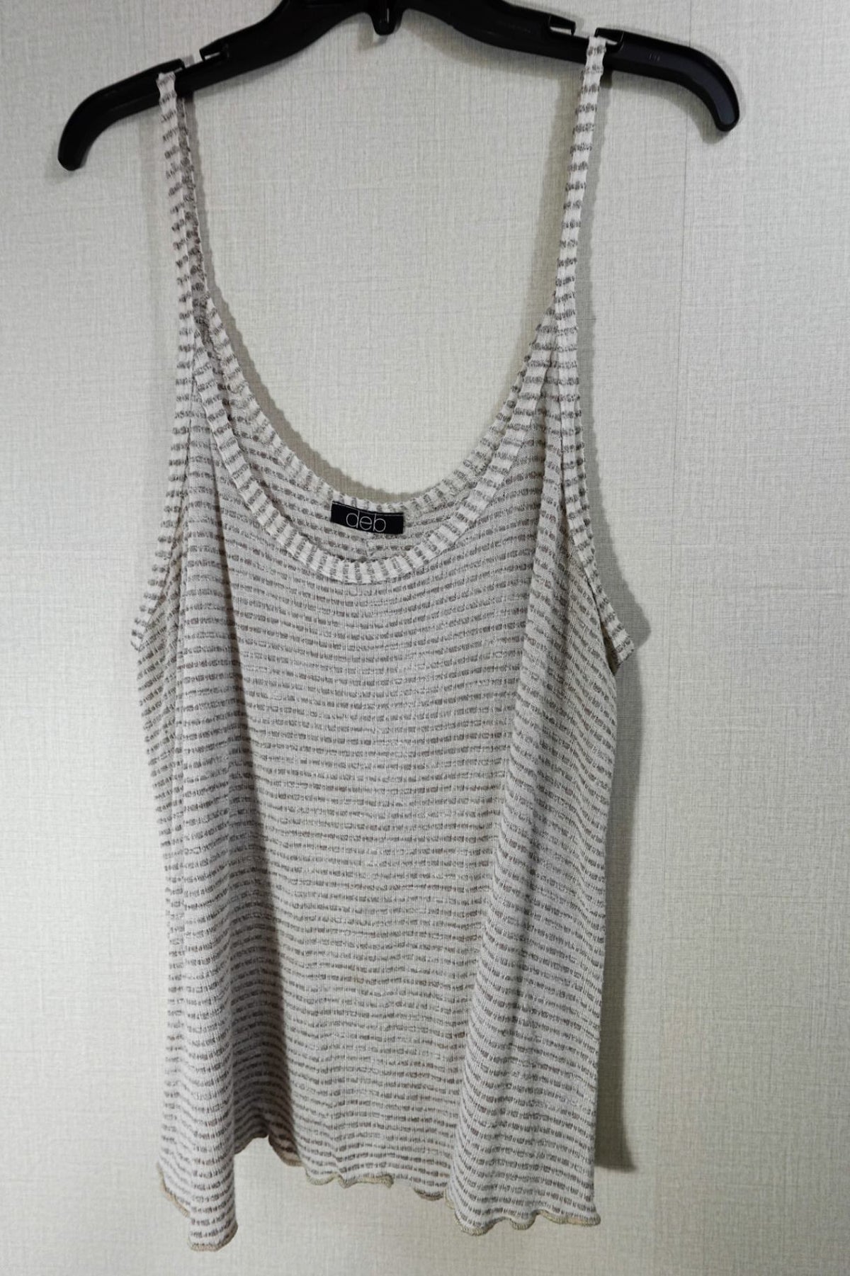 deb, Cropped Sleeveless top, 2X, knit