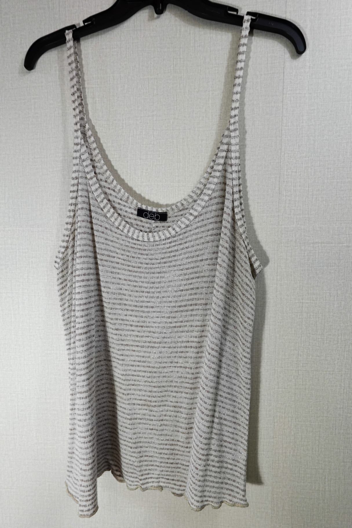 deb, Cropped Sleeveless top, 2X, knit