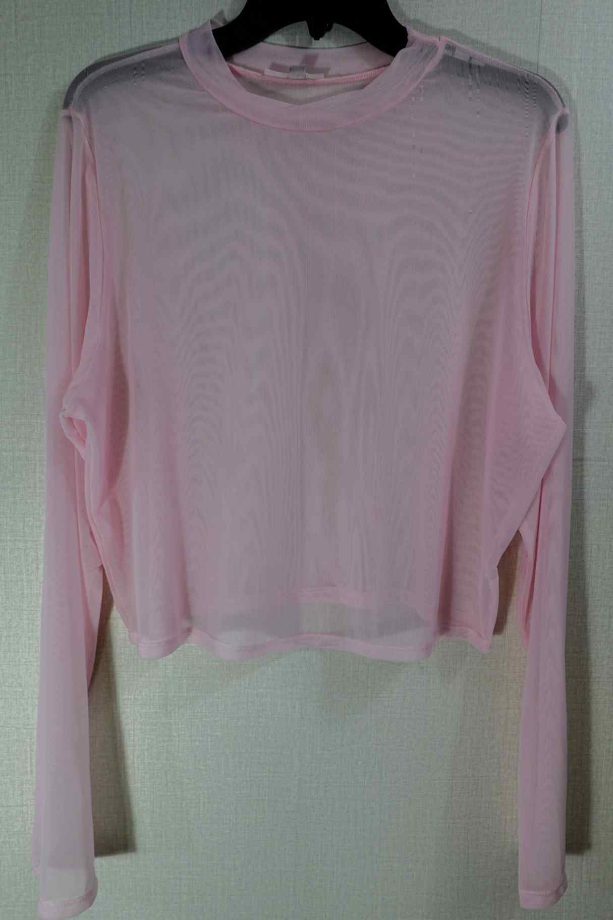 My Violet, Long Sleeves Crop Top, XL, polyester