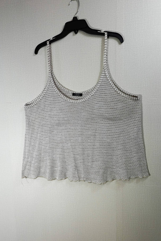 deb, Cropped Sleeveless top, 2X, knit