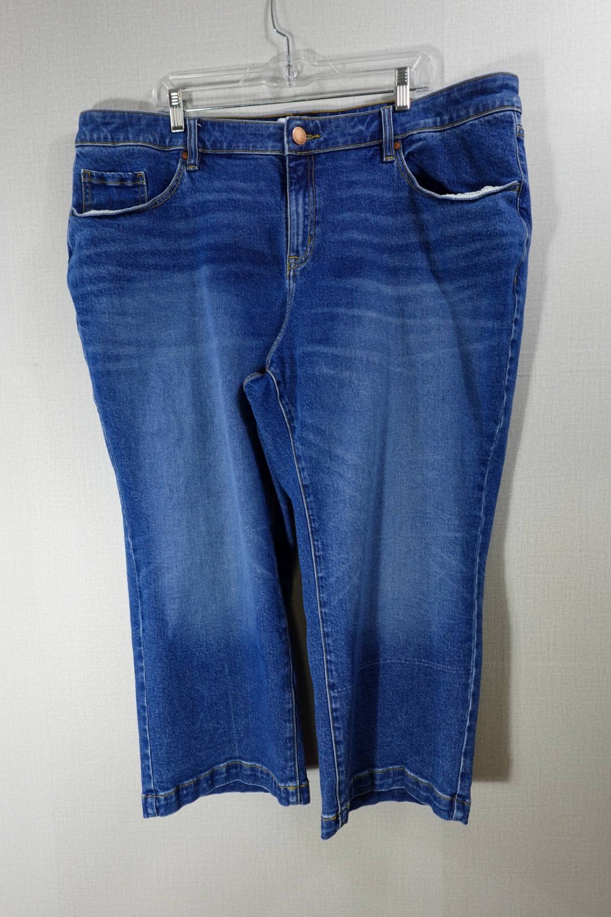 Lane Bryant, Cropped Jeans, 22, Cotton blend
