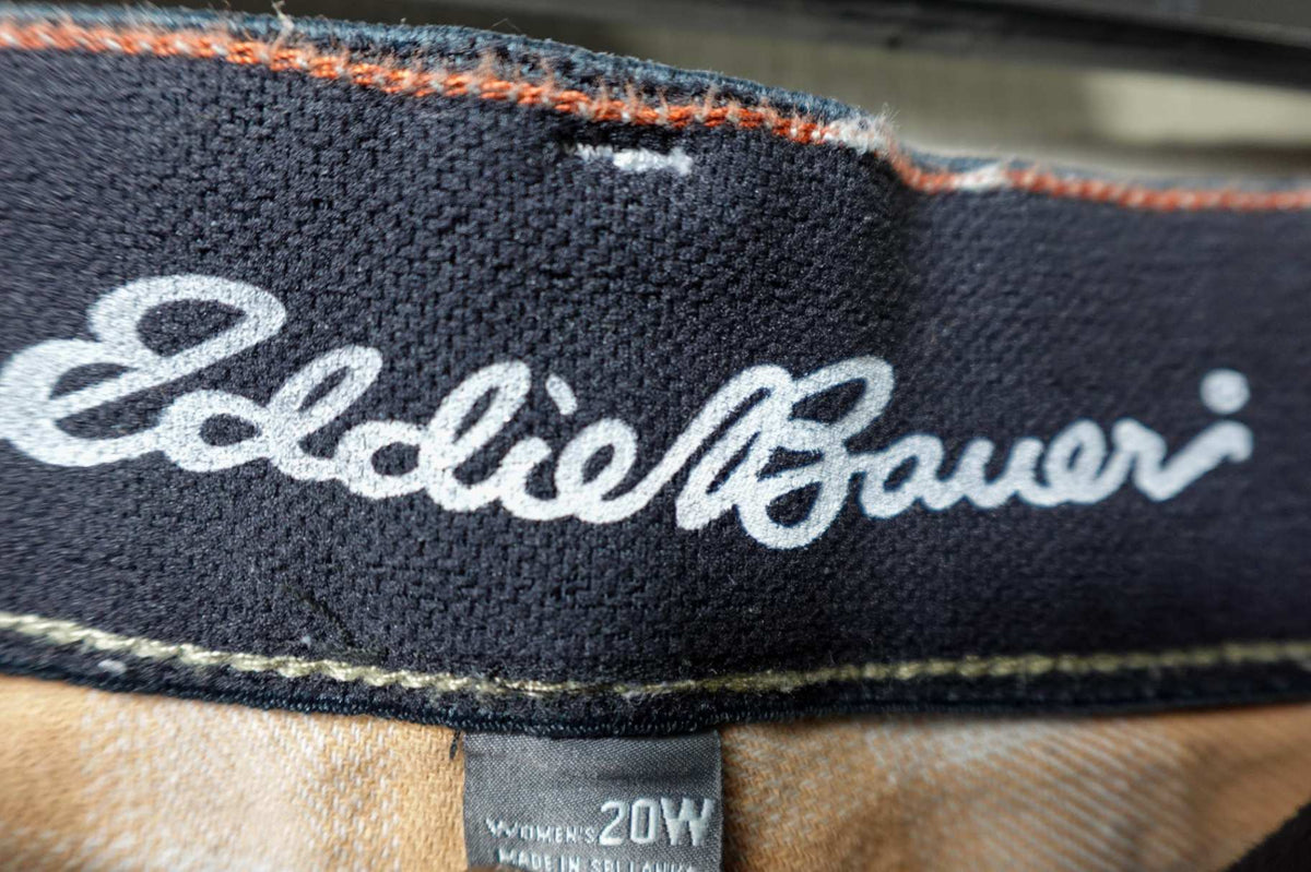 Eddie Bauer, New Boyfriend Lined Jeans, 20W, Cotton, spandex