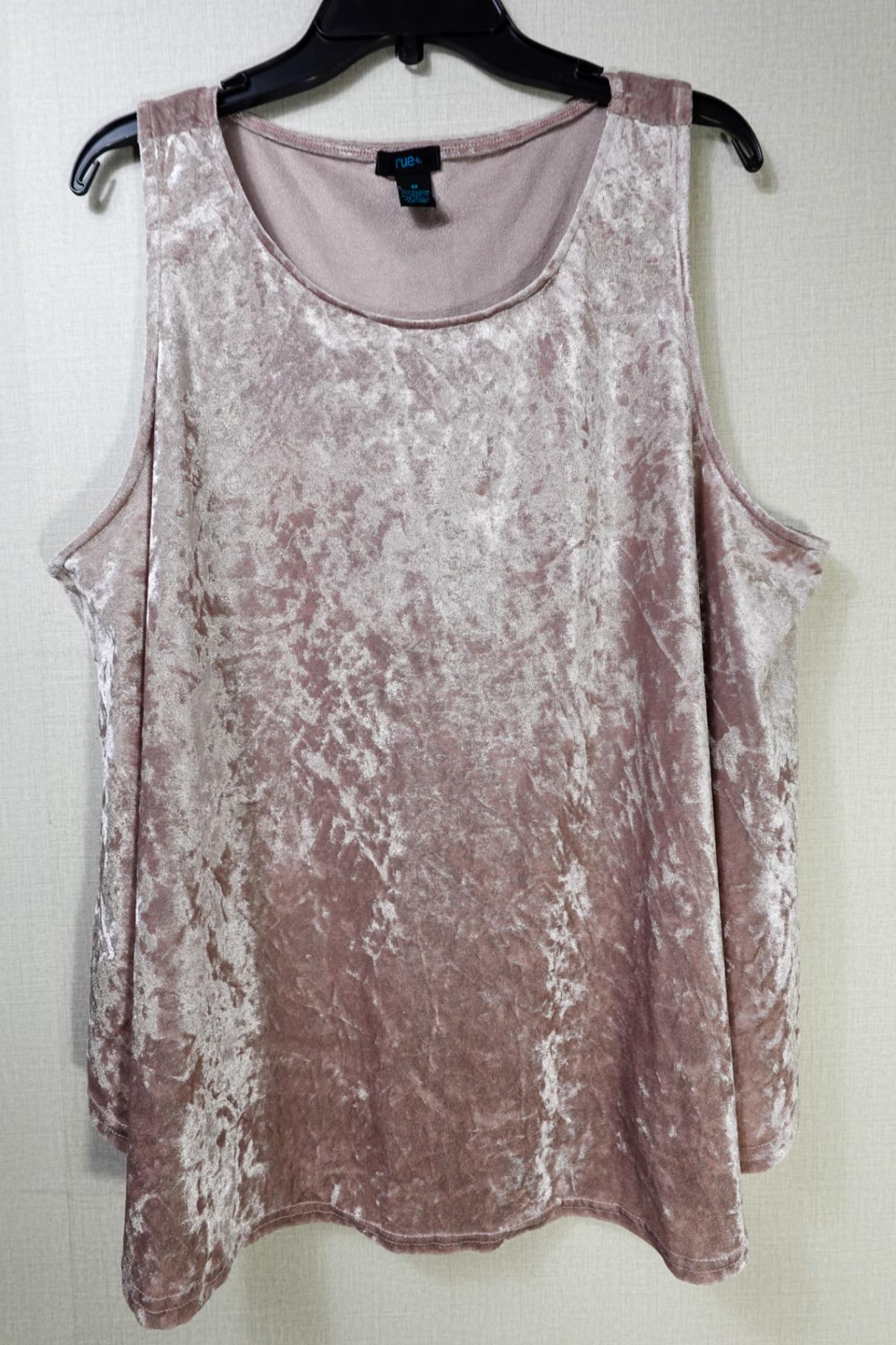 rue+, Sleeveless Top, 3X, Polyester