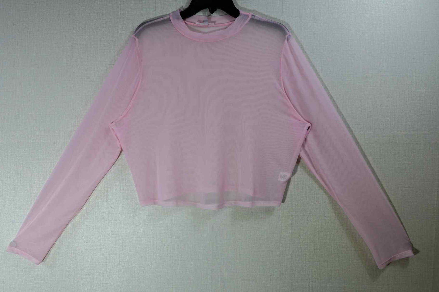 My Violet, Long Sleeves Crop Top, XL, polyester