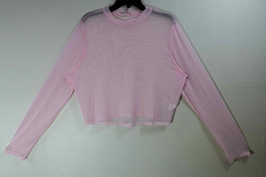 My Violet, Long Sleeves Crop Top, XL, polyester