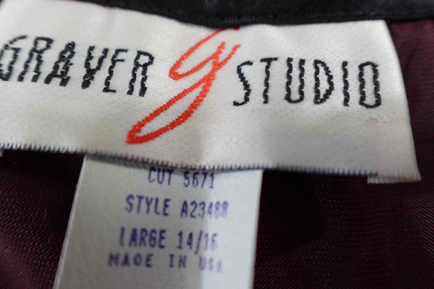 Graver Studio, Vest, 14/16, Velvet