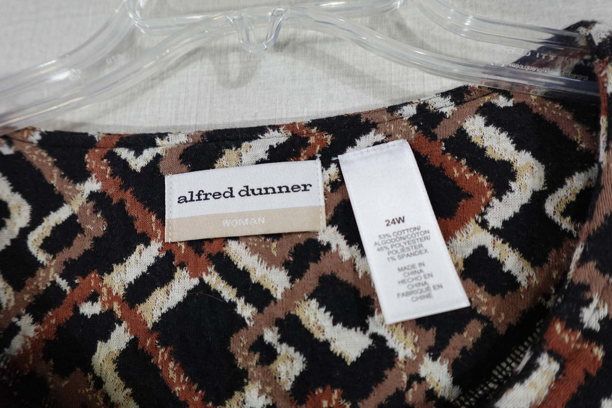 Alfred Dunner, Cardigan, 24W, cotton blend