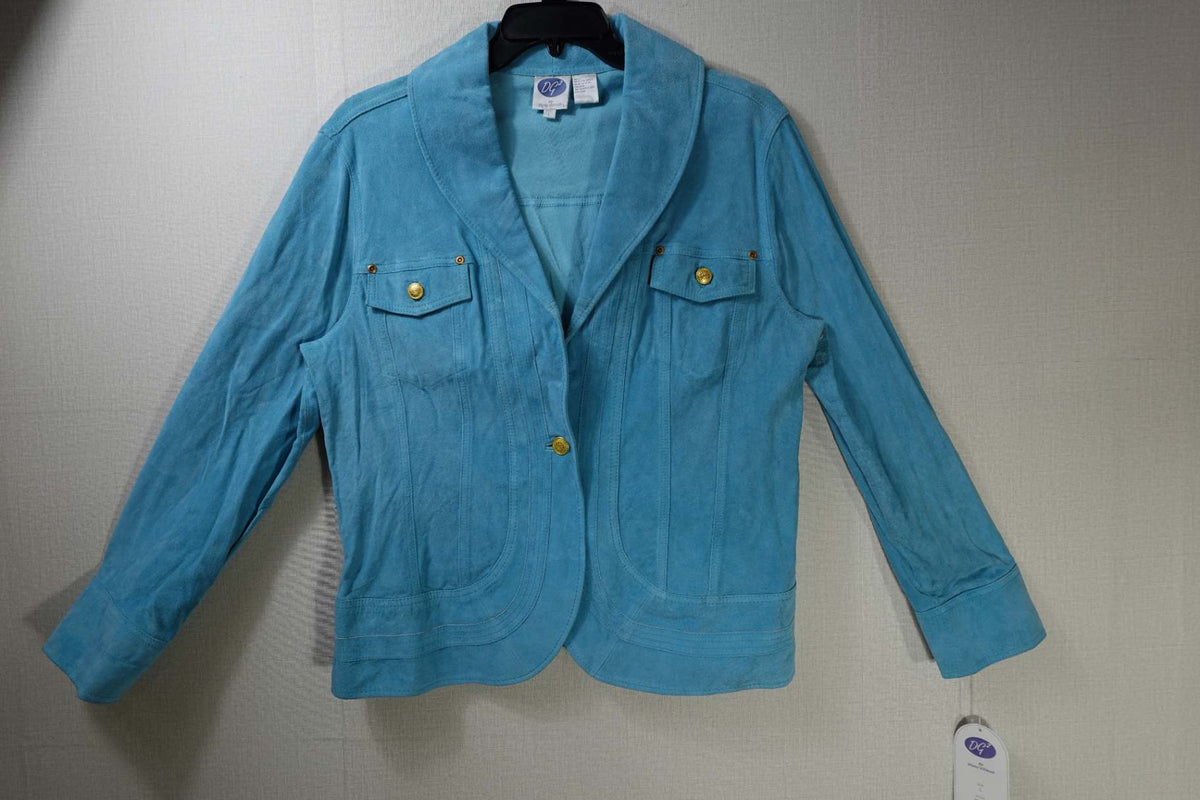 DG2 by Diane Gilman, New Vintage Jacket, L, pig suede