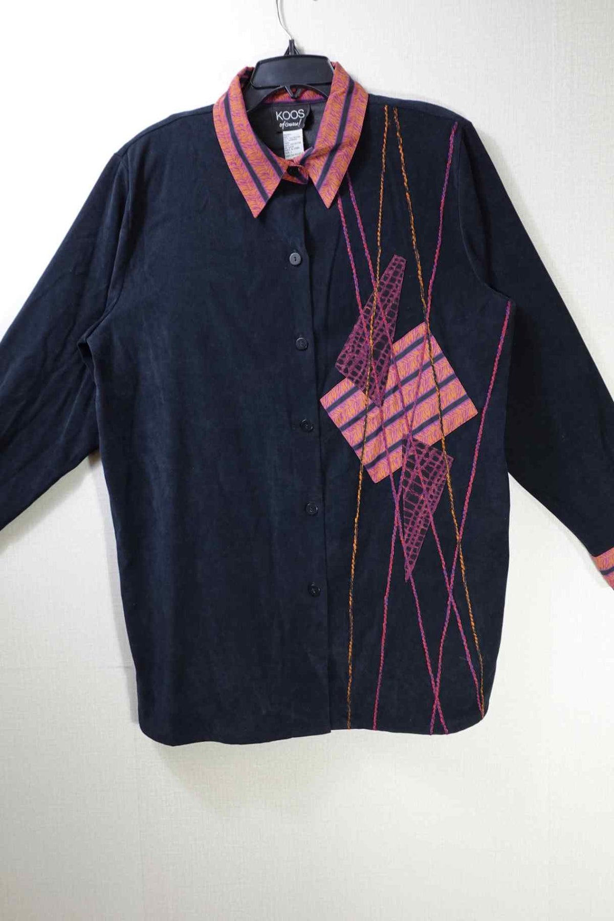 KOOS of course!, New Vintage Long Sleeve Top, L, Polyester, spandex