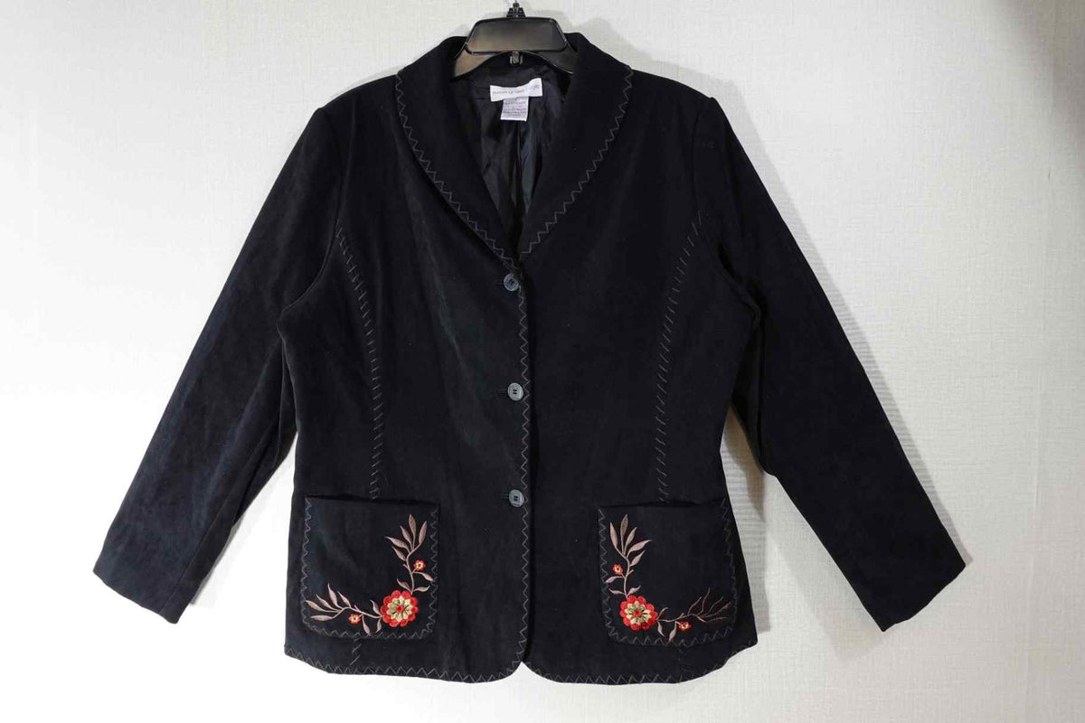 Susan Graver, Jacket, L, Polyester Blend