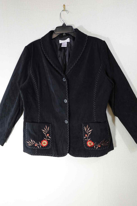 Susan Graver, Jacket, L, Polyester Blend