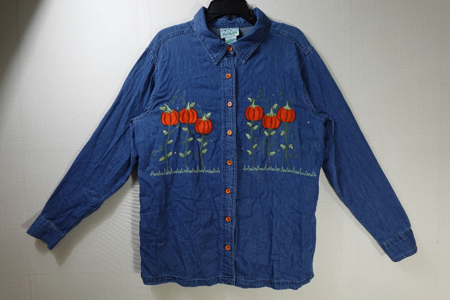 The Quacker Factory, Long Sleeves Top, L, Cotton