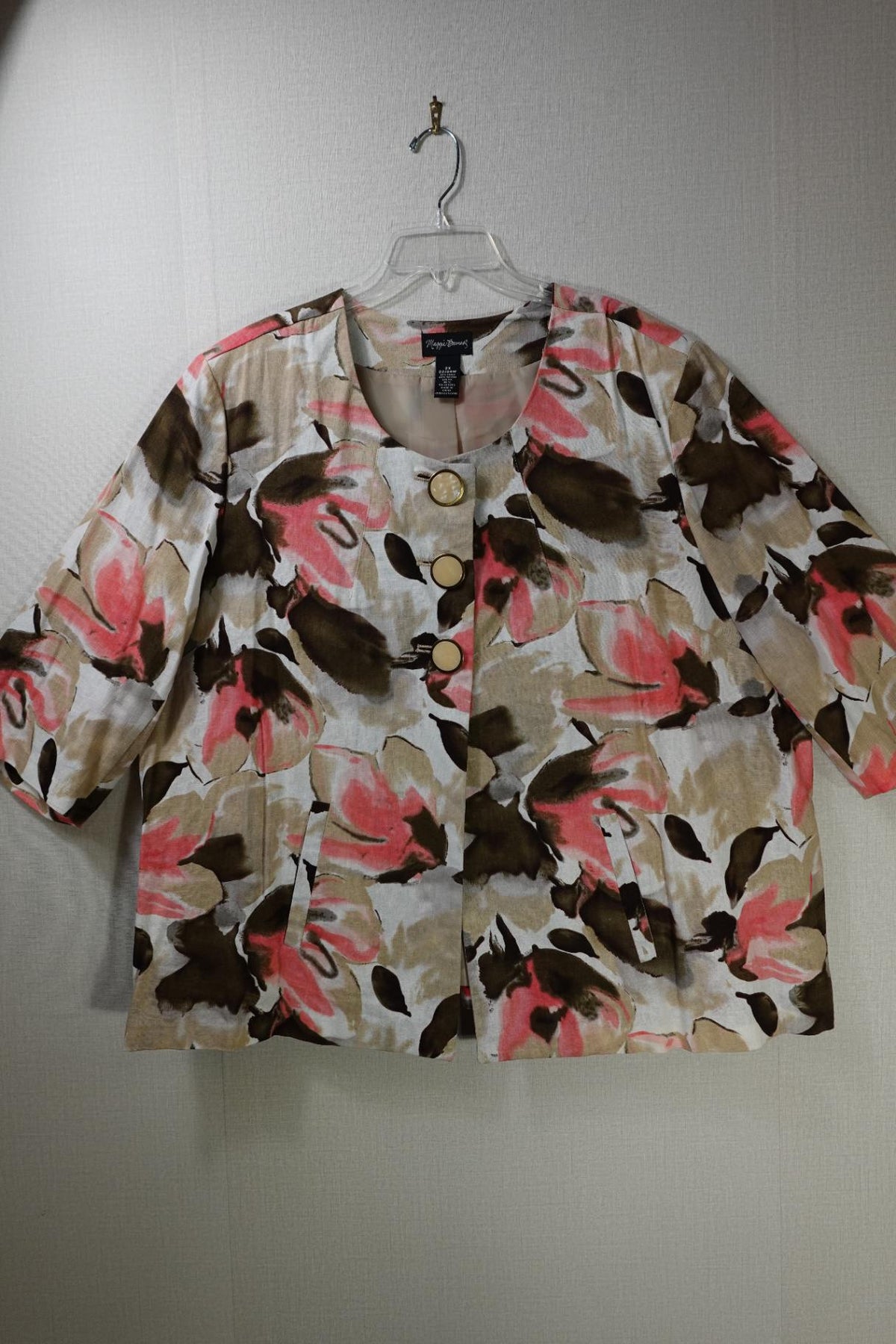 Maggie Barnes, Jacket, 22/24W, Linen blend