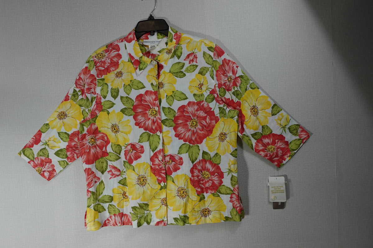 Jones New York Sport, Vintage 3/4 Sleeve Top, L,