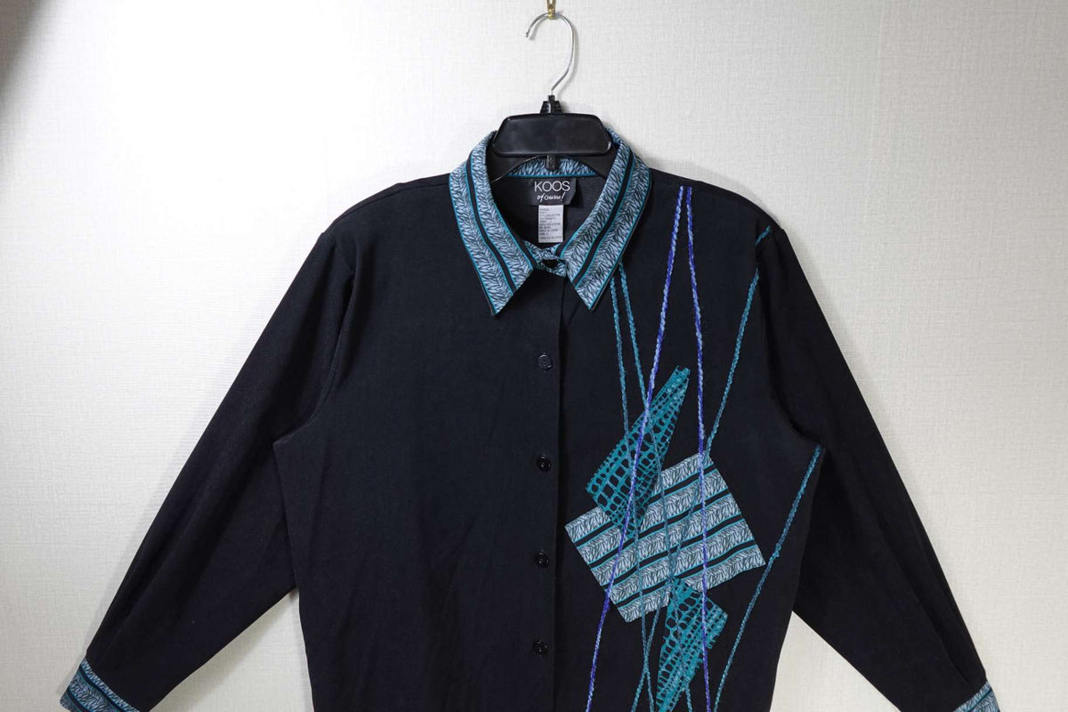 KOOS of course!, New Vintage Long Sleeve Top, L, Polyester, spandex