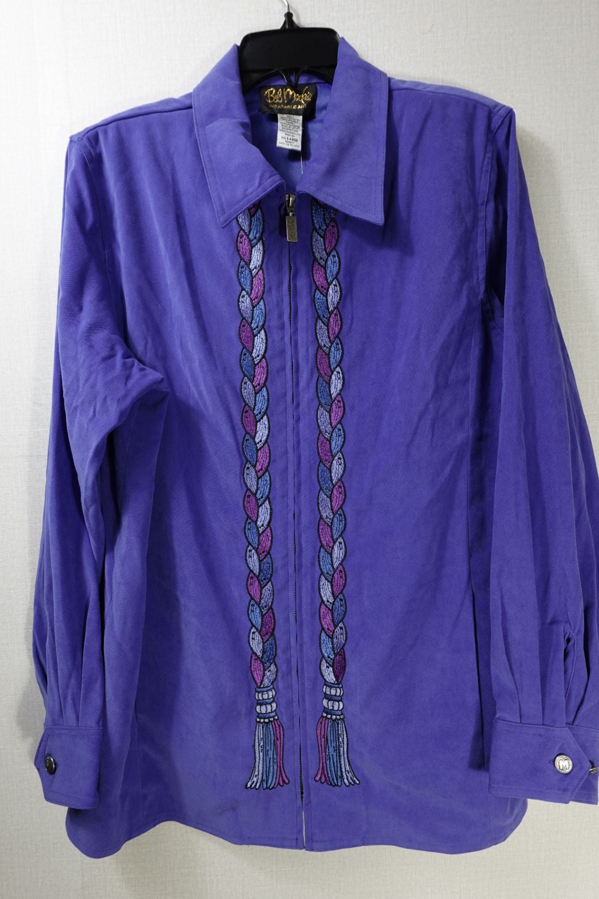 Bob Makie, Bob Mackie Wearable Art, New Vintage Light Jacket, Large, Polyester